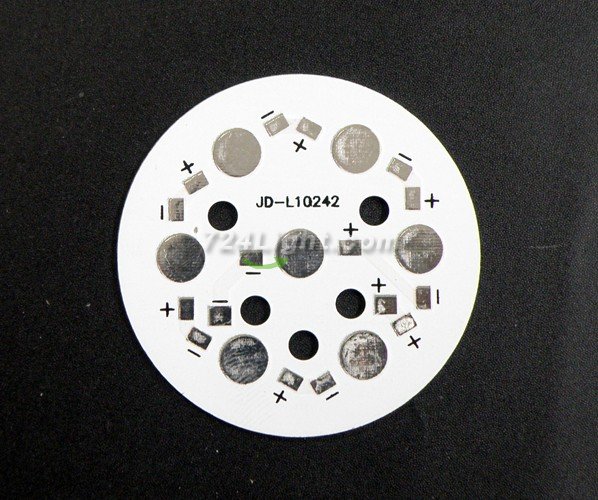 6-7W LED High Power Aluminum Plate 6-7 Series connections Diameter 50mm