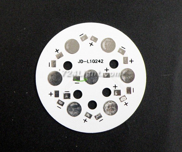 6-7W LED High Power Aluminum Plate 6-7 Series connections Diameter 50mm