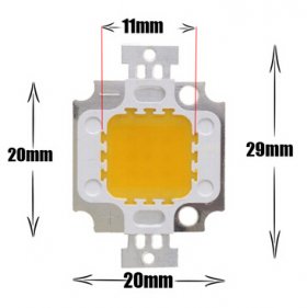 Epistar 10W High Power LED Chip 850 Lumens 35*35mil For Diy LED light