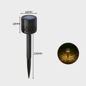 Solar Lawn Light, Waterproof Hollow Projection Solar Floor Light for Garden Passage Lawn Paths (2 Pack)