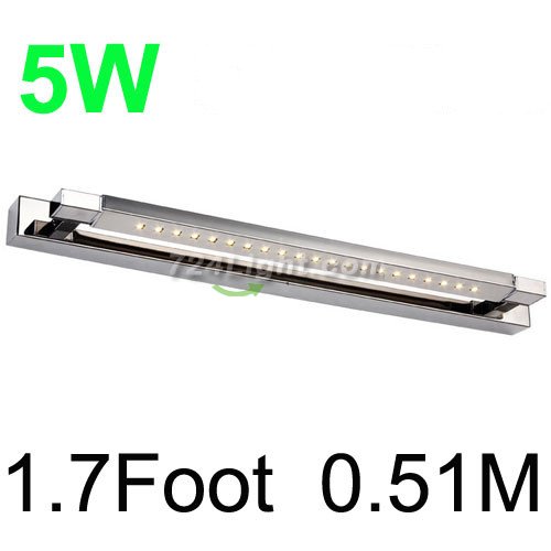 Rotatable 5W LED Bathroom Light 1.7Foot 0.51M 5050LED Mirror lighting With Waterproof Driver Mirror Front Light