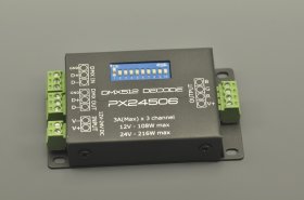 PX24506 DMX 512 Decoder Driver 9A DMX 512 Amplifier 12V~24V RGB LED Light