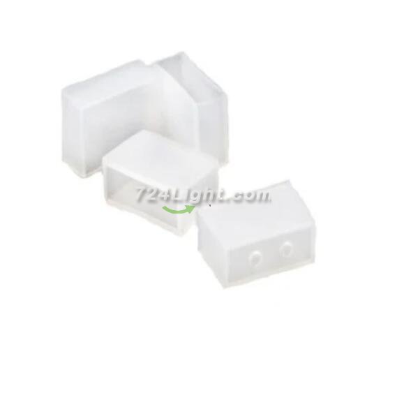 50 Pcs / Pack Single Color End Cap used for IP67 or IP68 10mm Wide SMD5050 or 8mm SMD3528 LED Flexible Strip