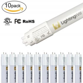 4FT(120cm) LED T8 Tube 18W 1800LM 100-277VAC, Ballast By-Pass, UL CUL All-Plastic LED Tube