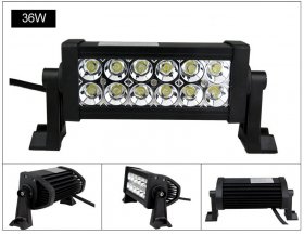 36W Off Road LED Light Bar Double Row 12*3W CREE LED Work Light For Car Driving