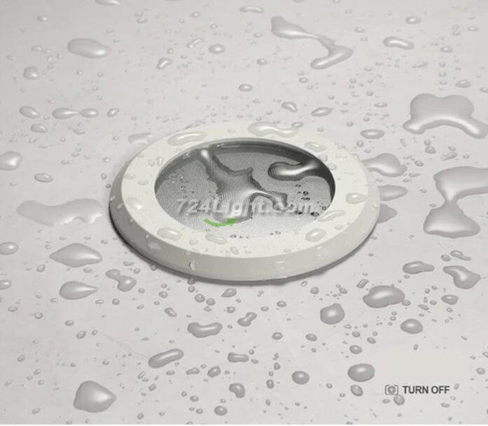 15W 3.8 inches Coutout Waterproof IP65 CRI>80 Round LED Downlight Vapor Proof Fit for Shower, Sauna and Outdoor Lighting
