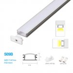 17.4*7 MM Ceiling/Wall Mounted LED Aluminum Profile w/ Arch Cover for LED Strip Lighting System