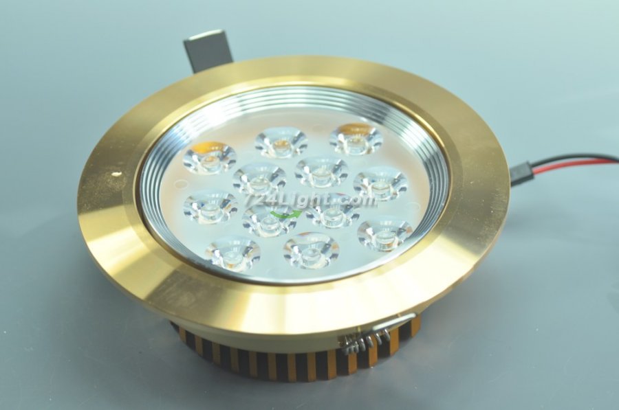 12W CL-HQ-03-12W LED Spotlight Cut-out 114mm Diameter 5.5" Gold Recessed LED Dimmable/Non-Dimmable LED Ceiling light