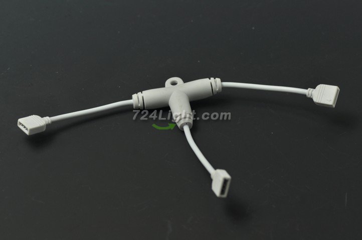 RGB Splitter Cable 3 Female Strip Connector for LED 5050 3528 RGB Strip