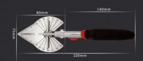 The professional Multi angle shearing groove scissors for led Neon light housing with two replacement blade