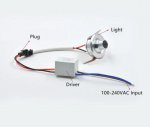 Mini Directional 1W LED Downlight Dia.37mm Recessed LED Light Small Downlight Cabinet LED Light