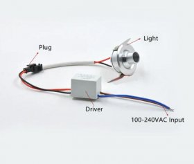 Mini Directional 1W LED Downlight Dia.37mm Recessed LED Light Small Downlight Cabinet LED Light
