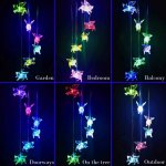 Solar Wind Chimes, Pig Solar Wind Chimes Outdoor Decorative Lights For Patio Garden Window Holiday Gifts