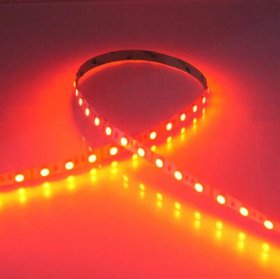 DC 12V Red/Blue/Green/Yellow Dimmable SMD5050-300 Flexible LED Strips 60 LEDs Per Meter 10mm Width 900lm Per Meter