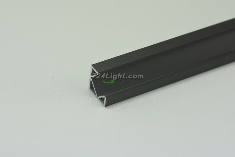 1.5 meter 59" Black LED Aluminium Profile LED Strip Light Aluminium Profile V Flat Type Rail Aluminium