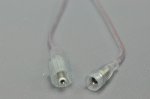 Wholesale LED Strip Waterproof DC Connector Female and Male 5.5mm x 2.1mm(2.5mm) For strip light power supply connect Transparent