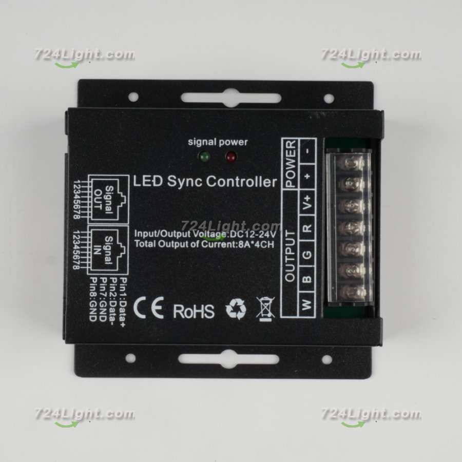 12-24V 8A×4 LED RGB Touch Series LED Round Controller For RGB LED Strip