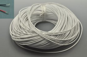 White Jacketed LED Extension Cable Wire Cord 2Pin Line Free Cutting 1M - 100M (3.28foot - 328foot) 22AWG for led strips single color 3528 5050 Strip Lighting