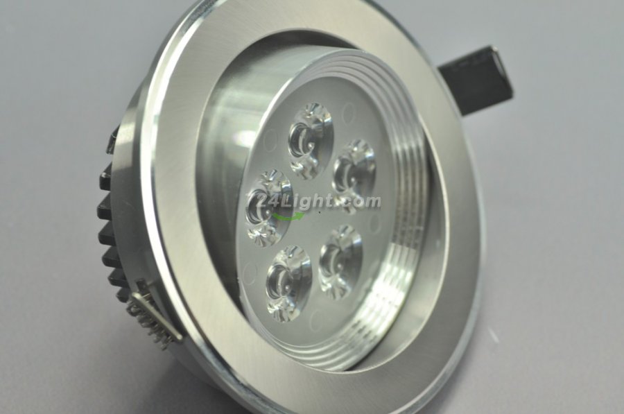 5W CL-HQ-04-5W LED Downlight Cut-out 91mm Diameter 4.3" Gray Recessed Dimmable/Non-Dimmable Ceiling light