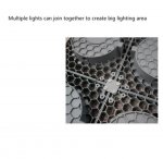 50W IP65 Full Spectrum Purple LED Grow Light Suspending Panel Light for Hydroponic and Medical Plant Cultivation