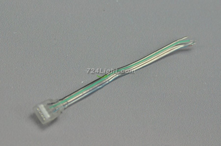 Transparent 4Pin RGB Strip Connect Female Connector Cable for 5050 3528 5630 RGB LED light Strip