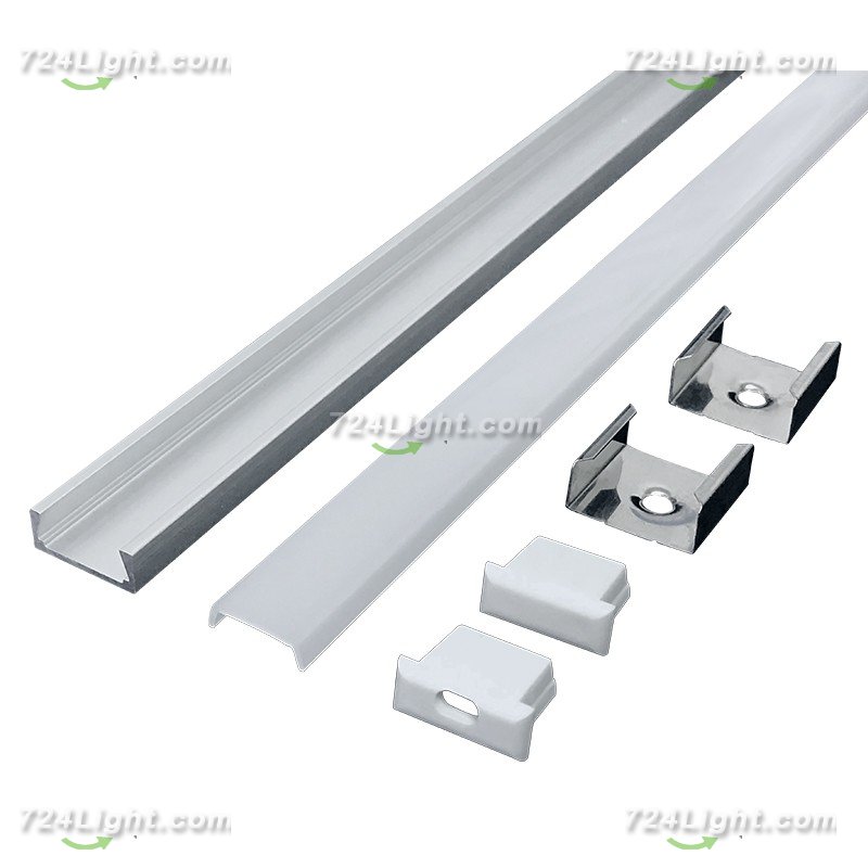1506 Easy installation seamless docking cabinet office line light hard light strip aluminum groove shell kit