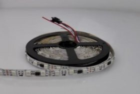DC 12V TM1914 Breakpoint Continuingly 5050 RGB Color Changing Addressable LED Strip Light 16.4 Ft (500cm) 30LED/Mtr LED Pixel Flexible Tape White PCB