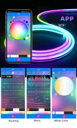 RGB, RGBW, RGBWW SPI LED Controller WiFi Music Controller for Addressale LED Strips and Panels Support WS2811 WS2815 WS2801 SK6812 WS2813 SK9822 APA102C etc iOS/Android App Control