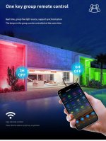 2 Pack 30W RGBCW Outdoor LED Floodlight WiFi Bluetooth RGBCW 2700K-6500K & 16 Million Colors, LED Landscape Lights, IP66 Waterproof