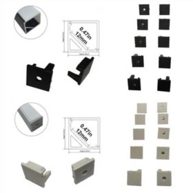 10pcs/5 Pair-Pack End Caps for LED Aluminum Channel