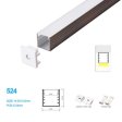 (image for) 14.5*14.5MM Surface Mounted LED Aluminum Profile with Flat Cover for LED Strip Lighting System