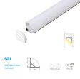 (image for) 15.8*15.8MM Mini V Shape Corner LED Profile with Arched White Cover for Corner Mounting