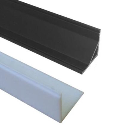 (image for) Black Corner LED Profile V01 16x16mm V-Shape Vertical Angle Cover Corner Mounting LED Aluminum Channel Extrusion