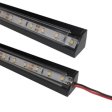(image for) Black LED Profile V03 18x18mm V-Shape Corner LED Aluminum Channel System