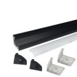 (image for) Black LED Profile V03 18x18mm V-Shape Corner LED Aluminum Channel System