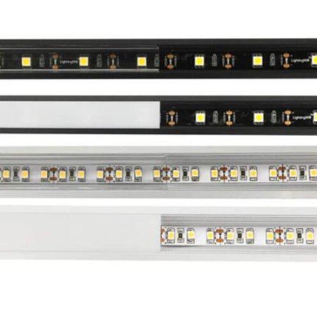 (image for) Black LED Profile V03 18x18mm V-Shape Corner LED Aluminum Channel System