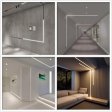(image for) Black LED Profile V03 18x18mm V-Shape Corner LED Aluminum Channel System