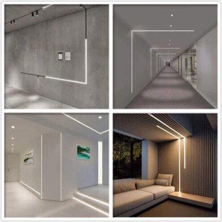 (image for) Black LED Profile V03 18x18mm V-Shape Corner LED Aluminum Channel System