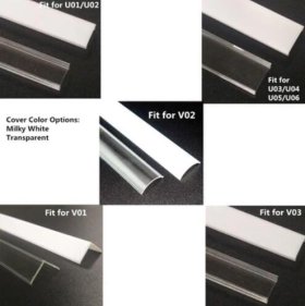 (image for) Cover Only Fit for Aluminum Channel Models: U01, U02, U03, U04, U05, U06, V01, V02, V03