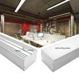 (image for) 2 Pack H10075 Big Aluminum Extrusion Channel for Suspension Mounting Linear Office Lighting System