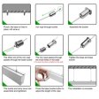 (image for) 5 Pack H4075 Big Aluminum Extrusion Channel for Suspension Mounting Linear Office Lighting System