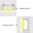(image for) 2 Pack H7635A Big Aluminum Extrusion Channel for Flush Mounting Linear Office Lighting System