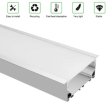(image for) 2 Pack H7635A Big Aluminum Extrusion Channel for Flush Mounting Linear Office Lighting System