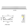 (image for) 2 Pack L7117 Big Aluminum Extrusion Channel for Recessed Mounting for Ceiling or Wall