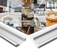 (image for) 2 Pack L7117 Big Aluminum Extrusion Channel for Recessed Mounting for Ceiling or Wall