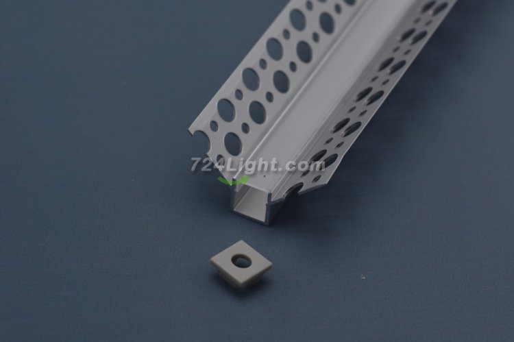 (image for) 1Meter/3.3ft Recessed LED Corner Channels 46mm x 26mm Seamless Led Housing