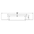 (image for) 3 Meter 118.1â€ Aluminum Recessed LED Corner Strip Channel 104mm x 15.5mm Seamless Led Profile