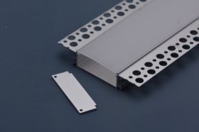 (image for) 3 Meter 118.1â€ Aluminum Recessed LED Corner Strip Channel 104mm x 15.5mm Seamless Led Profile