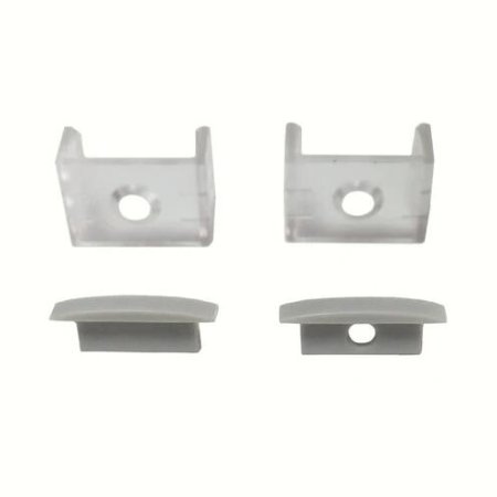 (image for) Silver U01 9x23mm U-Shape LED Aluminum Channel System for LED Strip Light Installation