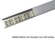 (image for) Silver U04 10x23mm U-Shape LED Aluminum Profile Aluminum Extrusion for LED Strip Light Installation